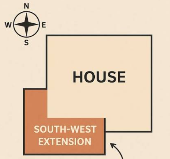 Extended Southwest Corner Vastu
